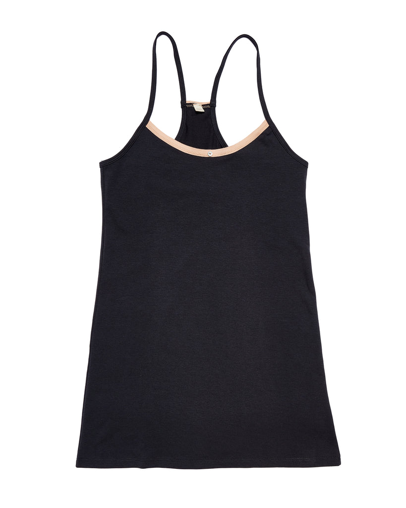 Daisy Cami Dress - Charcoal - Organic Cotton | botanica workshop Daisy Cami Dress - Charcoal - Organic Cotton | botanica workshop
