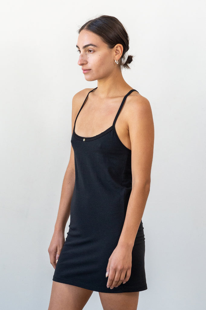 Daisy Cami Dress - Black - Organic Cotton Daisy Cami Dress - Black - Organic Cotton