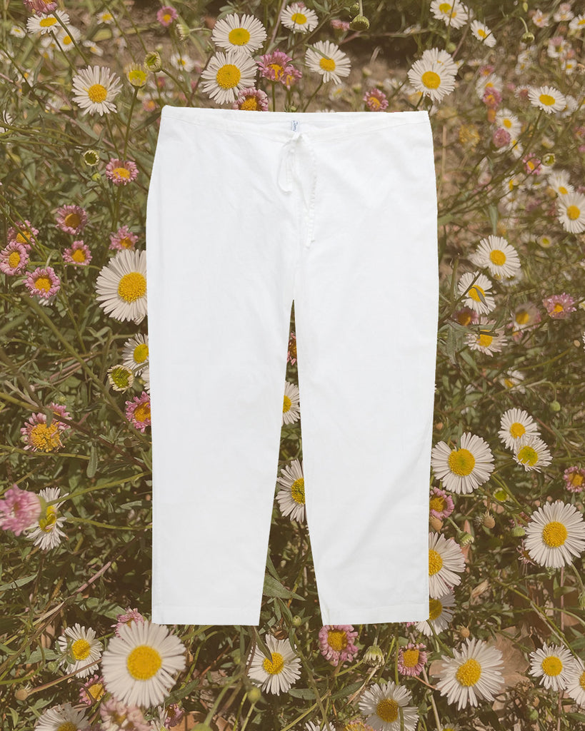 Pajama Set - Organic Cotton - White